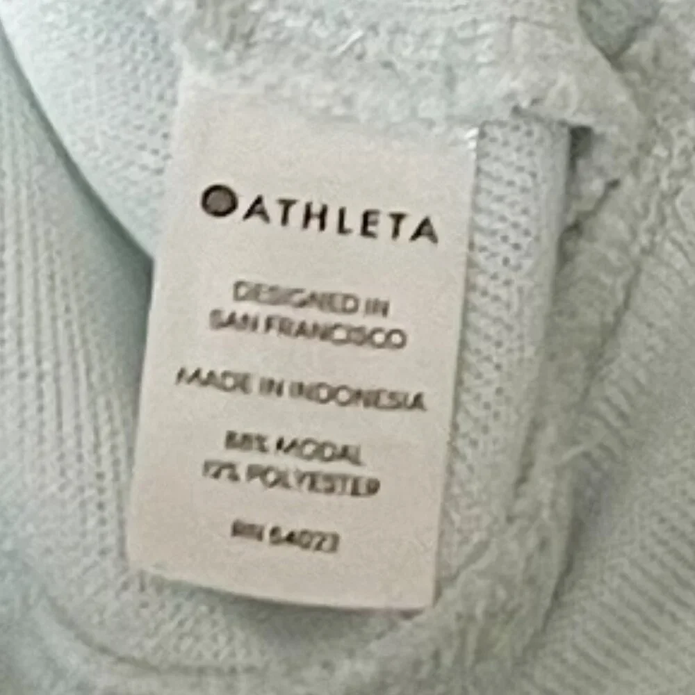Athleta Small Light Green Serenity Strappy Back Knit Tank - Picture 6 of 6